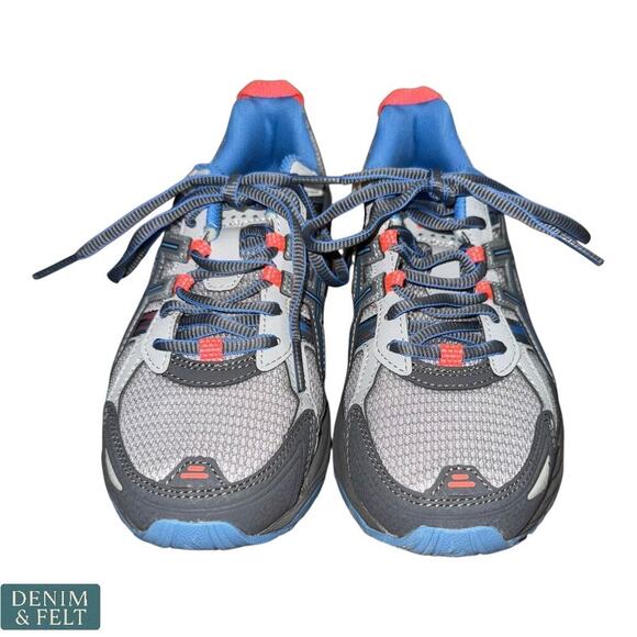 ASICS Gel-Venture 6 Womens Running Shoes Gray/Blue/Coral Size 7 Cushion Support - Picture 3 of 8